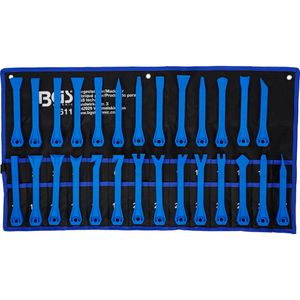 BGS-technic Montagewerkzeug 8611, Zierleistenkeil- und Schaber-Satz, 27-teilig