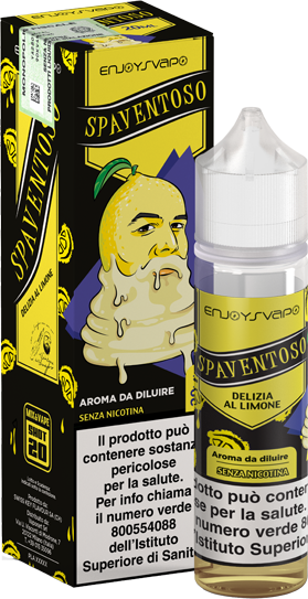 EnjoySvapo Spaventoso Liquido Shot 20ml Pan Di Spagna Crema Limone