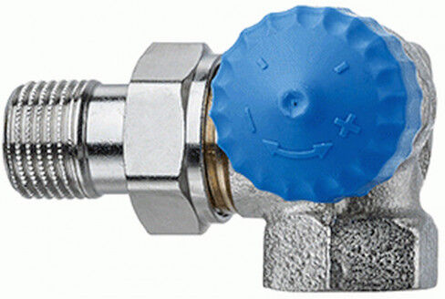 HEIMEIER Robinets thermost. sans prérég. DN 10-3/8&amp;quot; Double équerre, a droite 2340-01.000