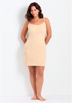 Plus Size Women's Essential Cotton Knit Slip by Avenue in Nude (Size 22/24)