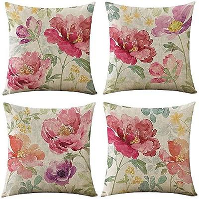 4.0 Stück Polyester Kissenbezug, Druck Art Déco Vintage Freizeit Quadrat Traditionell Klassisch