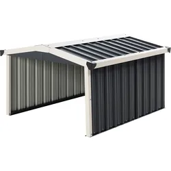 GreenYard Roboter-Rasenmäher Garage aus feuerverzinktem Stahlblech, ca. 100 x 80 x 62 cm