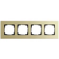 GIRA Abdeckrahmen 4-fach - Esprit (Hellgold Aluminium)
