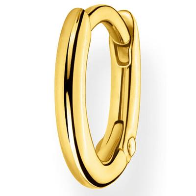 Single-Creole THOMAS SABO "Classic gold, Classic silber", gold (gelbgoldfarben), Ohrringe, Damen, Silber 925 (recycelt)