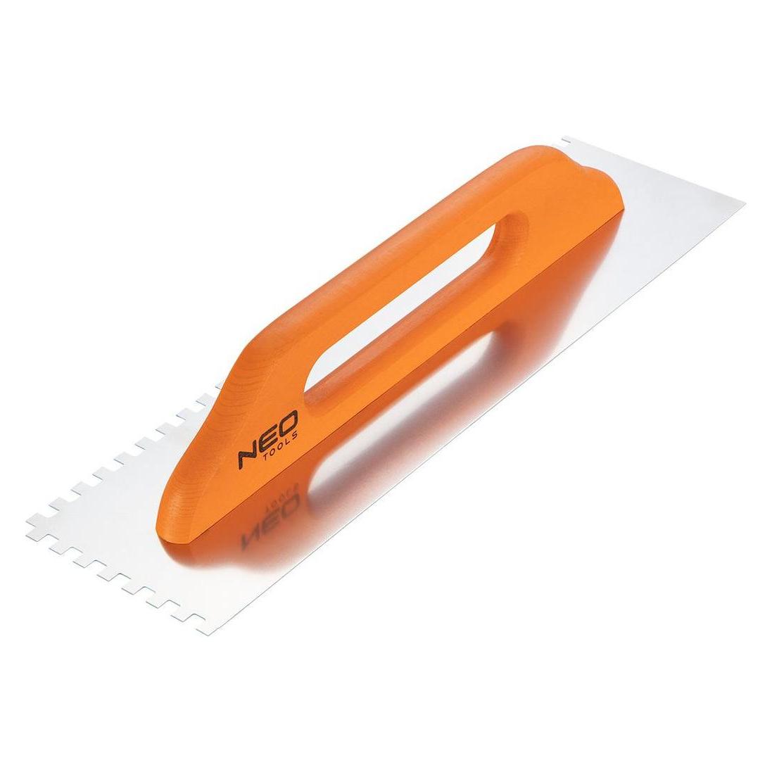 Neo Tools spatula with teeth 480x128mm teeth 8x8x8mm wooden handle (50-182) (TOP-50-182)