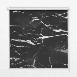INNENROLLO - Fensterrollo - Rollo - 120x140 cm - Schwarzer Marmor