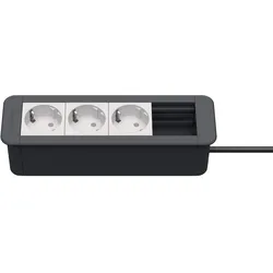 Kindermann CablePort Office frame 4-fach, 3x Strom