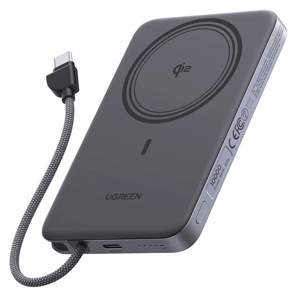 Ugreen MagFlow Air mit Kabel (10000 mAh, 30 W, 39.20 Wh) (75982B)