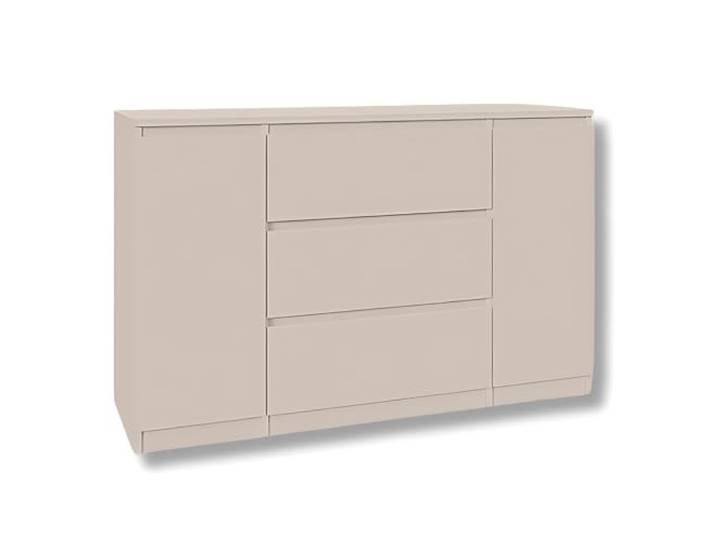 SoDREAMER Kommode 2 Türen 3 Schubladen Kashmir 120 cm Ideal für Schlafzimmer, Wohnzimmer, Kinderzimmer und Büro Große geräumige Kommode 120x75x40 cm
