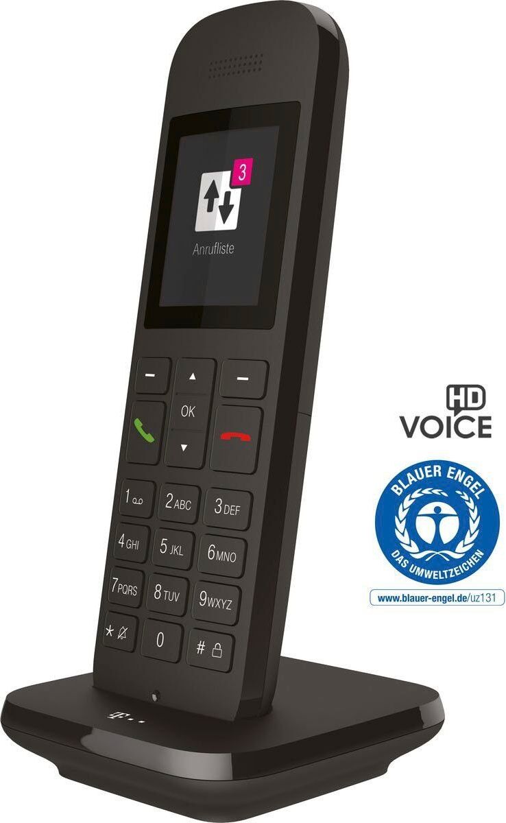 TELEKOM Schnurloses DECT-Telefon "Sinus 12", braun (braun, schwarz), Stationärtelefone, Schnurloses DECT-Telefon