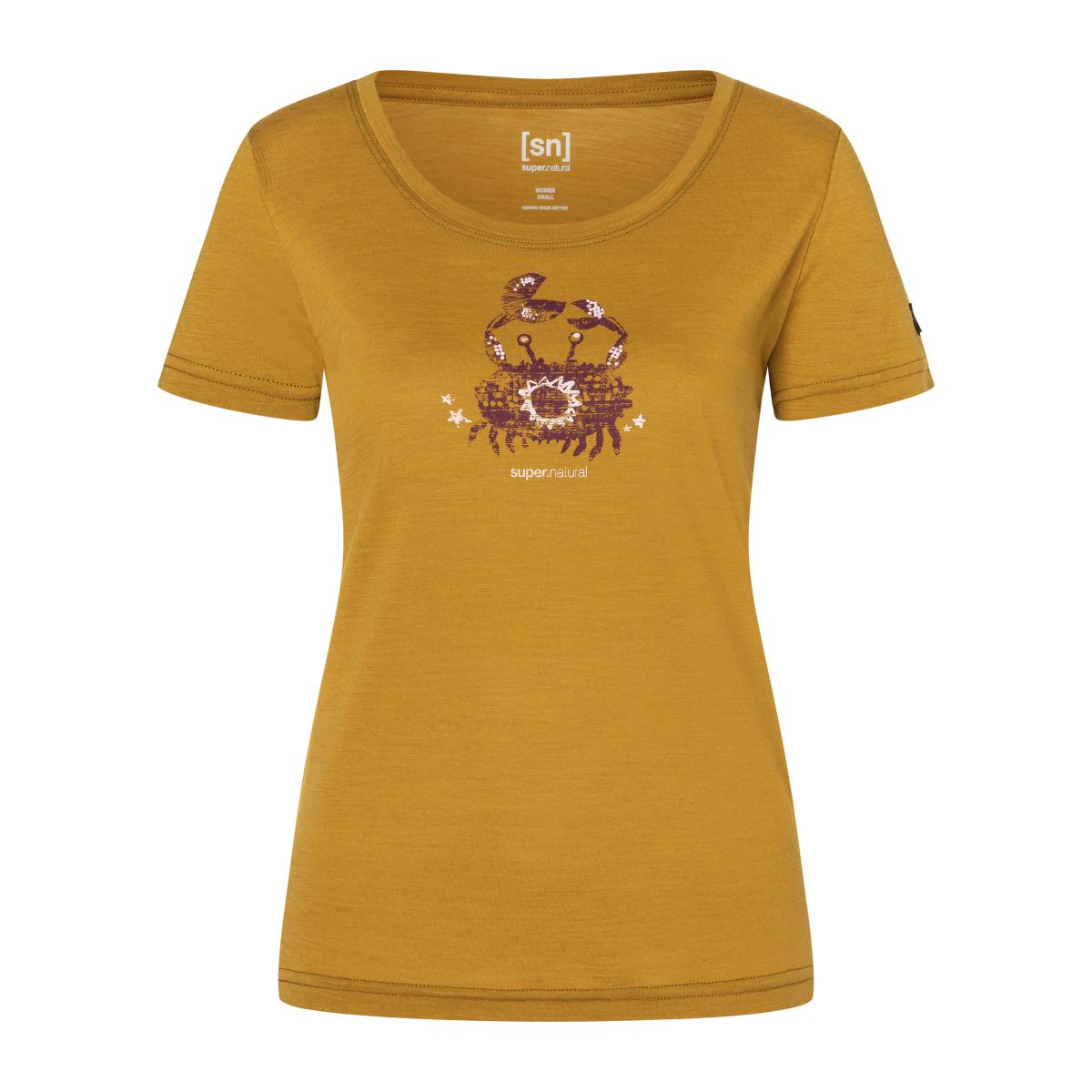 Super.Natural W MRS Crab Tee dried tobacco/various (58H) XS SNWP0324258HXS