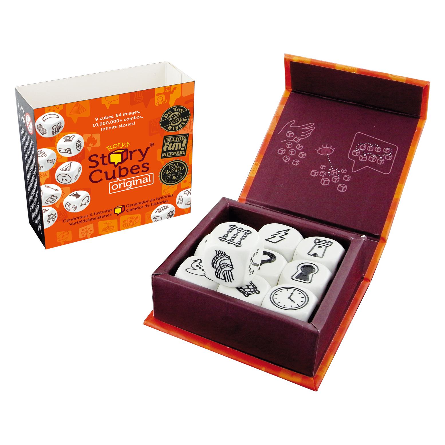 Asmodée Jeu - Story Cubes : Original (Orange) (Französisch, 1 - 12 Spieler) (STO1AS-6)