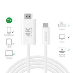 4Smarts USB 2.0 Adapterkabel [1x USB-C® - 1x HDMI®] 2 m 540955
