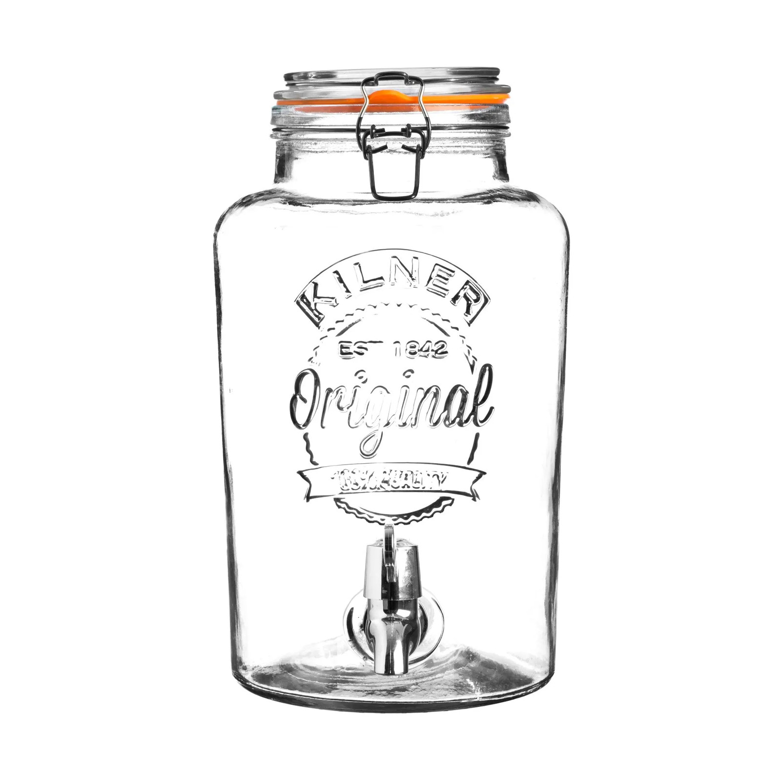 Kilner glazen container met kraan, 5 l, Transparant