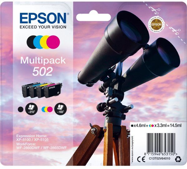 Epson T502 Blækpatroner, Multi
