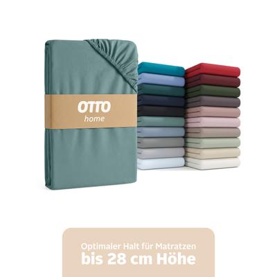 OTTO home "BLACKBERRY in PREMIUM und BASIC Qualität, 100% Baumwolle" für hohe Matratzen bis 28 cm, Bettlaken, Spannbetttuch, Boxspring
