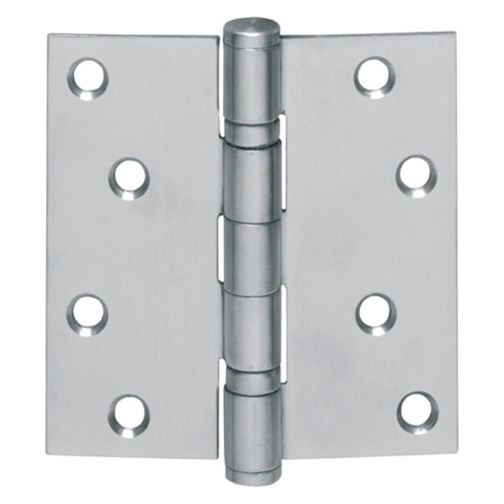 Intersteel Kugellagertürscharnier Edelstahl käntig 89x89 mm DIN links / rechts matt ausziehbarer Stift (0035.462510)
