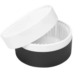 MONOUSO - Zweifarbig Backofengeeignete KartonBox mit Form für Kuchen Ø13x7cm 500ml (50 Stück)