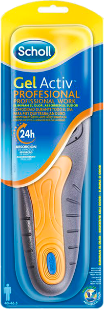 Scholl GelActiv Palmilhas Profissional Homem 40-46.5 2 unidades