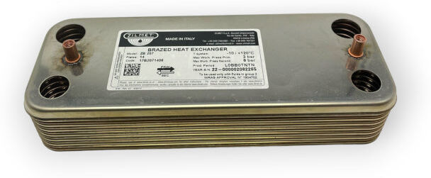 Ariston Scambiatore 12 Piastre Originale Interasse 166 mm 571646 Compatibile Baxi 711612800