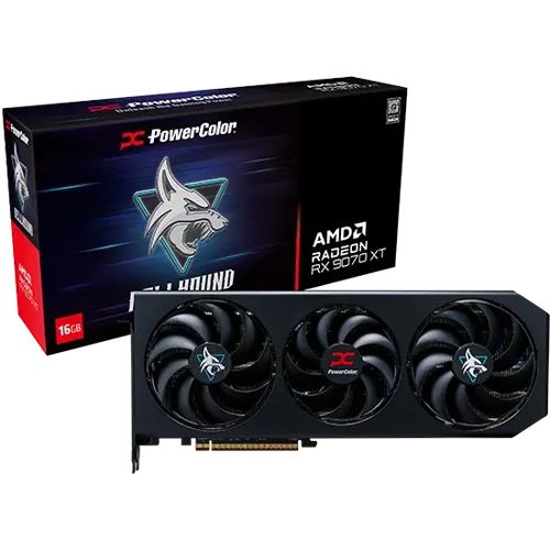 16GB PowerColor Radeon RX 9070 XT Hellhound OC Aktiv PCIe 5.0 x16 (Retail)