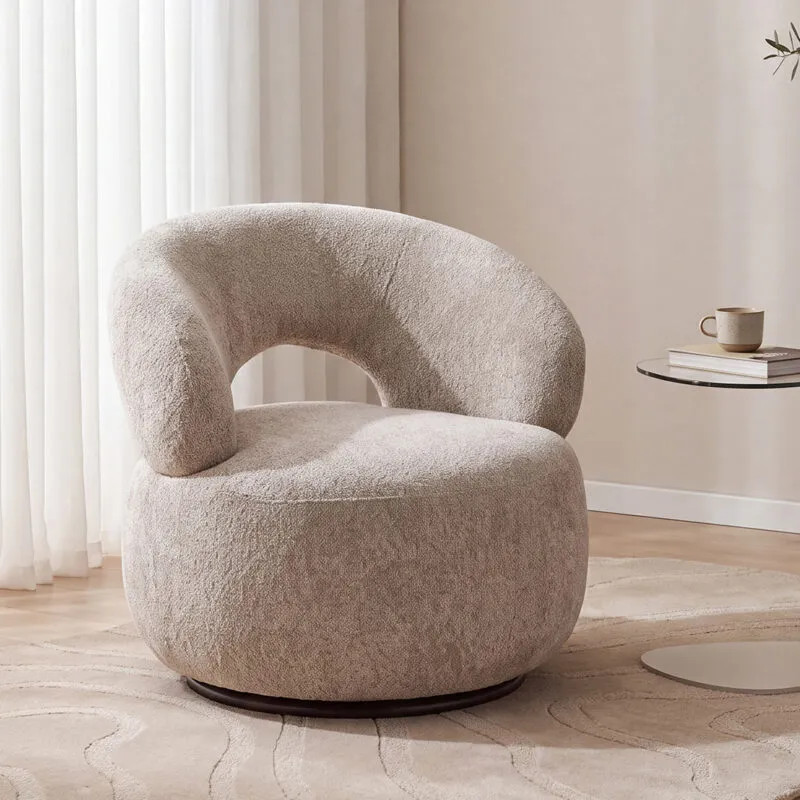 Label51 Fauteuil Nusenna Beige Geweven