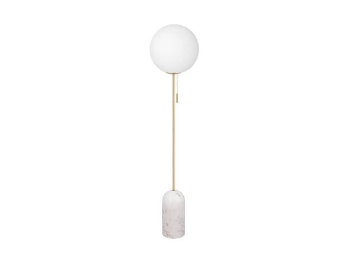 Design Stehlampe „Torrano“ mit Marmorsockel weisser Marmor Globen Lighting