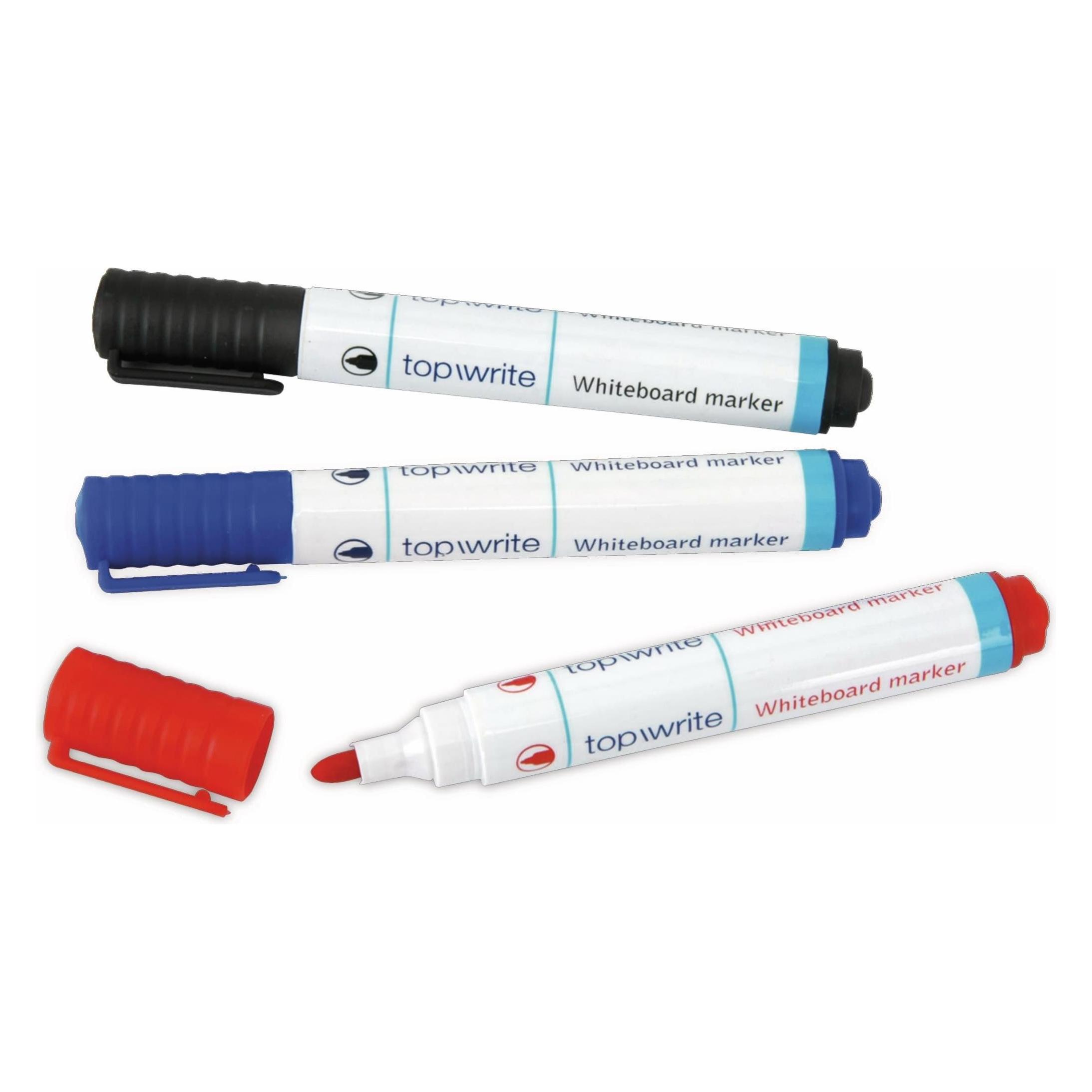 Topwrite Whiteboard Marker Schwarz, Blau, Rot (3x) (Q3540)