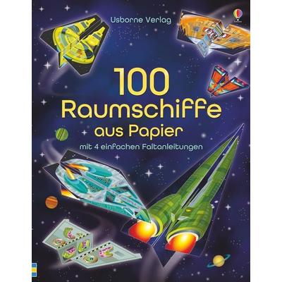 100 Raumschiffe aus Papier
