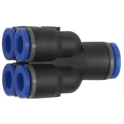 Mehrfachverteiler, Steckanschluss »Blaue Serie«, Schlauch-Ø 8/4x6 (218.008-6) - rot