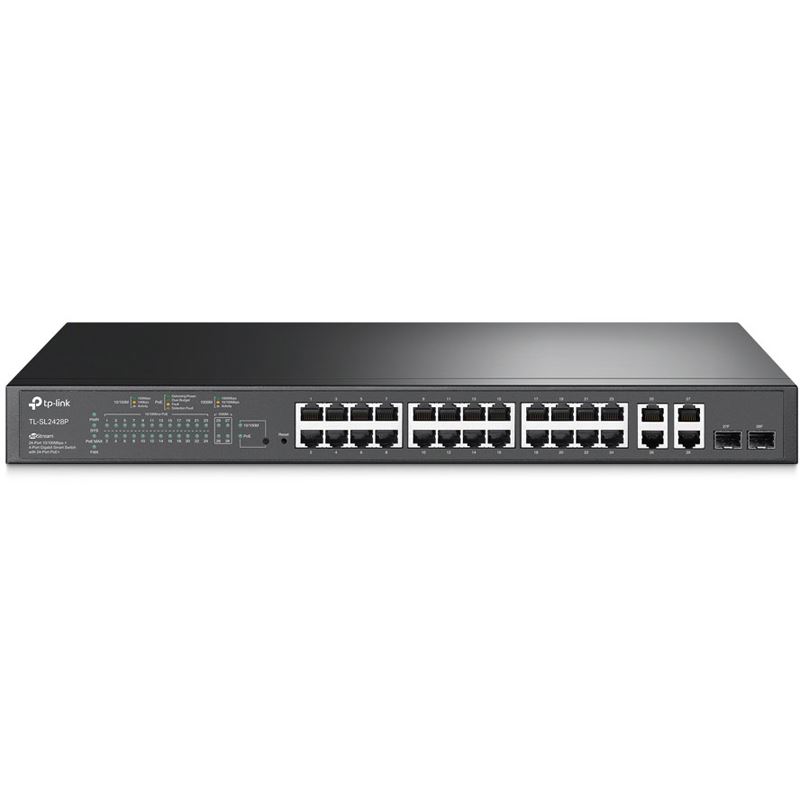 TP-Link TL-SL2428P 24-Port 10/100 + 4-Port Gigabit PoE+ Switch