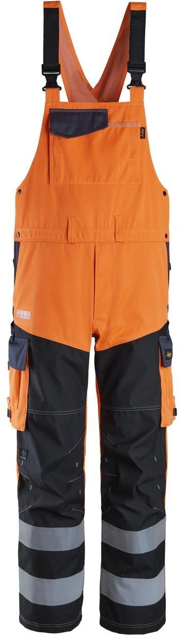 Snickers 6065 Protecwork, Overalls Med Forstærkning Foran På Ben, High-Vis Orange, Klasse 2 Orange 44
