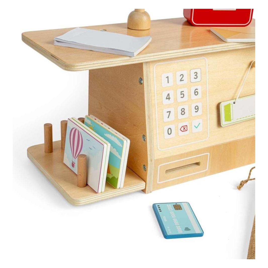 Bigjigs Holz-Postamt-Spielset, 19-teilig. (BJ37061)