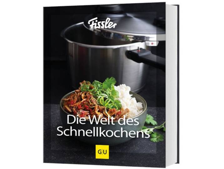 Kochbuch FISSLER Die Welt des Schnellkochens , schwarz (weiß, neutral), B:22cm H:2,6cm, Bücher, Kochbuch, Kochen mit dem Schnellkochtopf