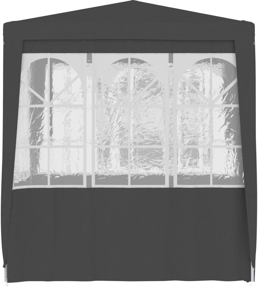 Dakota Fields Benja 2m x 2m Steel Party Tent Anthracite 2m x 2m