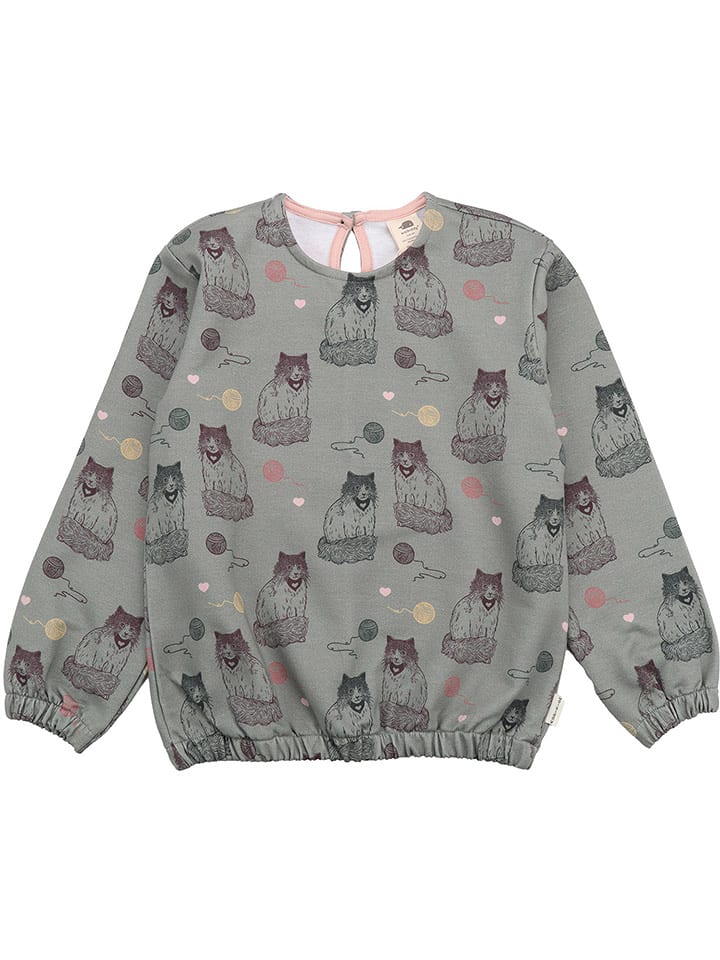 Walkiddy Sweatshirt in Grau/ Rosa - 122