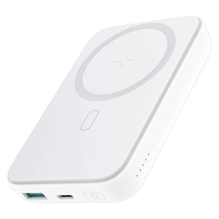 Joyroom SiGN Magnetic Wireless Mini Powerbank 10000mAh, USB-C, USB-A (10000 mAh) (SN-W020-W)