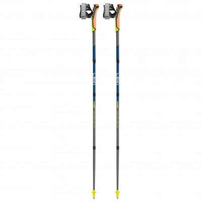 Leki - Traveller FX.One Carbon - Nordic Walking Stöcke Länge 125 cm grau/gelb