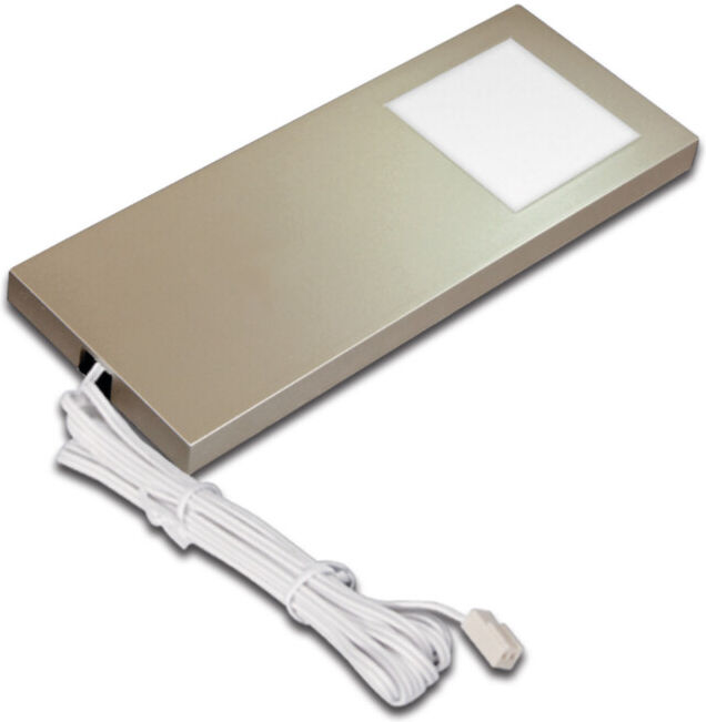 hera LED Slim-Pad lampe de surface aspect inox blanc chaud (61001690208)