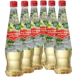 6 × Mautner Markhof Sirup Hugolunder® Holunder Limette Minze (alkoholfrei)