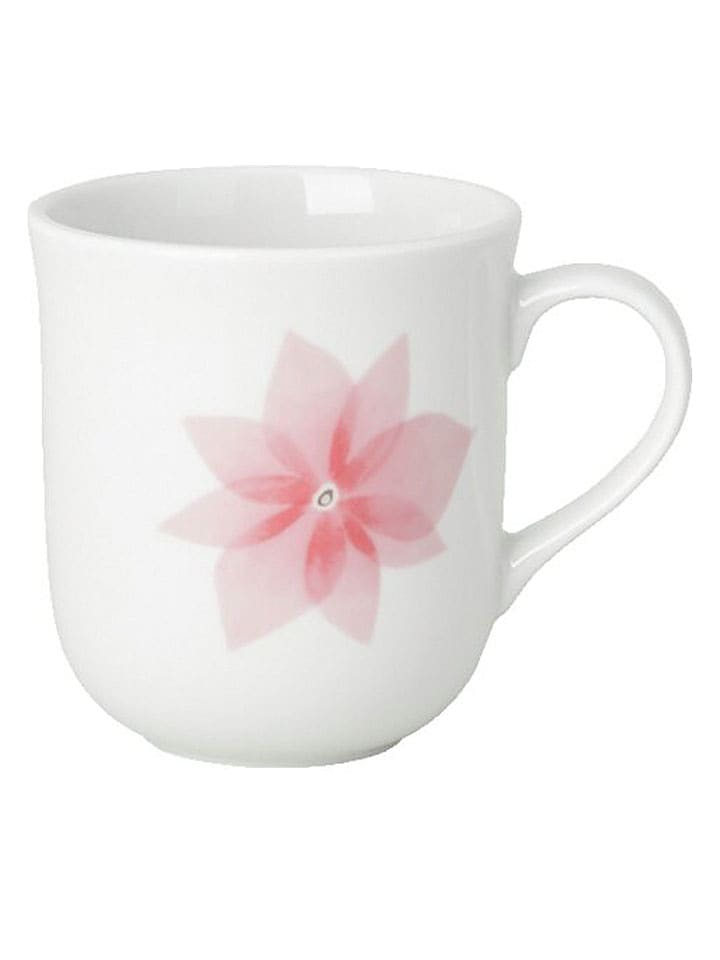 Hutschenreuther Kaffeetasse "Blüten" in Weiß/ Bunt - (H)12 x Ø 9 cm - onesize