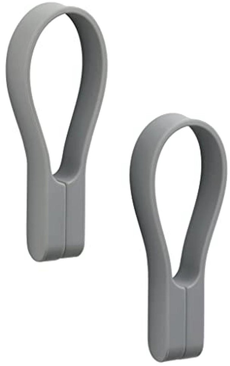 Magnetische handdoekklemmen, 2 stuks, Grijs, 9 cm