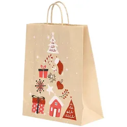 Papier Tragetaschen "Geschenkebaum" 32x12x41 cm