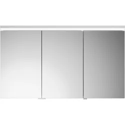 burgbad Lin20 Spiegelschrank LED-Beleuchtung, 3 Türen, mittlerer Tür Anschlag rechts 1200x700x170mm, SPQK120LF5375, Farbe: Weiß Matt