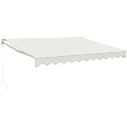 vidaXL Markise Einziehbar Creme 3x2,5 m Stoff und Aluminium