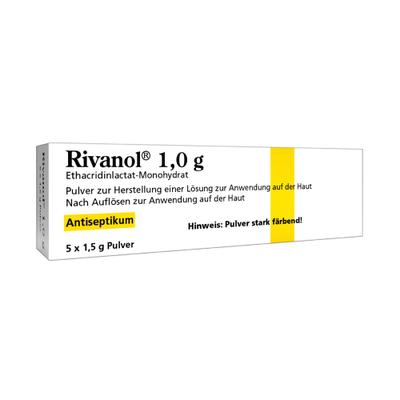Rivanol 1,0 g Pulver 5 St
