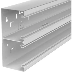 OBO 6278502 Geräteeinbaukanal symmetrisch 90x210x2000, St, lichtgrau, RAL 7035  - 2 Meter