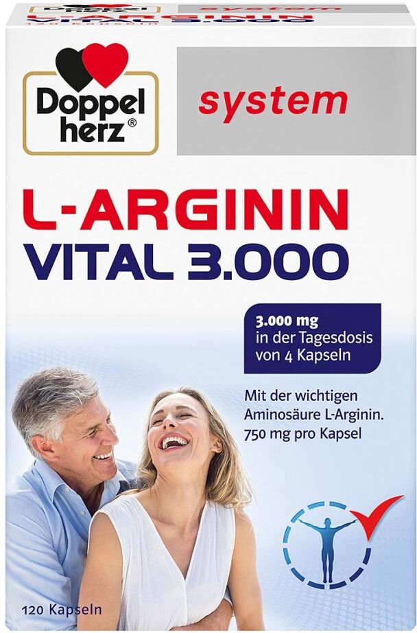 Doppelherz L-arginin Vital 3000 system Kapseln 120stk