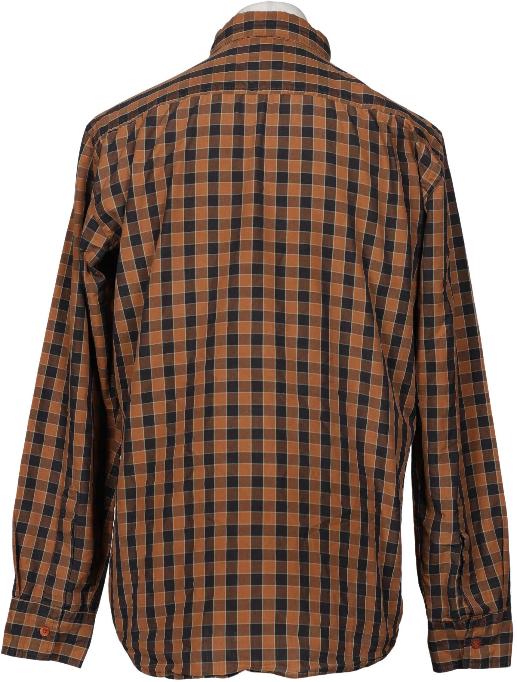 Matix Herren Hemd, Braun, Gr. L, Baumwolle / Synthetik - Second Hand