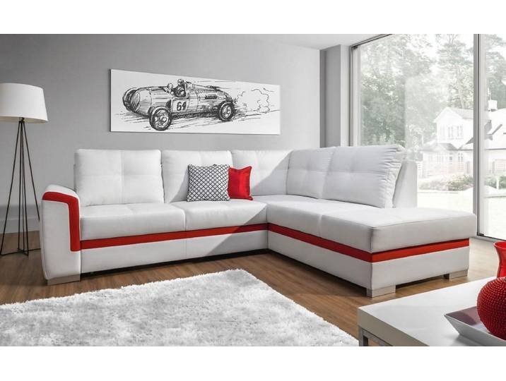 JVmoebel Wohnlandschaft Moderne Eckcouch mit Kunstlederbezug und Bettkasten, Made in Europa